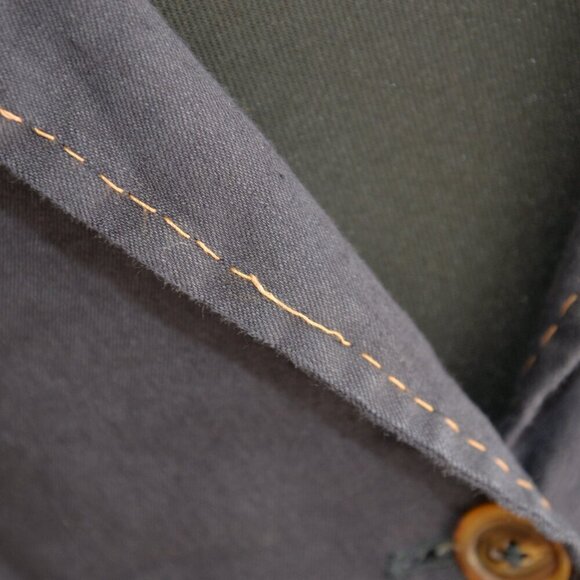 ARJE Nora Linen Blazer Navy Button Sleeves Sz XS - Picture 10 of 10